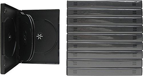 CheckOutStore 10 Black 6 Disc DVD Cases