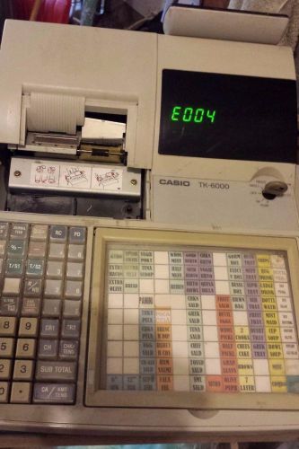 Casio TK-6000 Cash Register With Functions Key Please Read