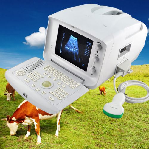 Portable Ultrasound Machine Scanner convex probe+3D Veterinary Animal Cow Sheep