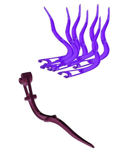 Noble outfitters wave fork manure pooper scooper wine purple 41106 for sale