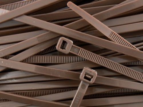 SecureTM Cable Ties 8 Inch Brown Standard Nylon Cable Tie 100pk