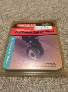 Craftsman Dry Diamond Cut-Off Wheel 9-32365 use w/All-In-One Right Angle 9-32361