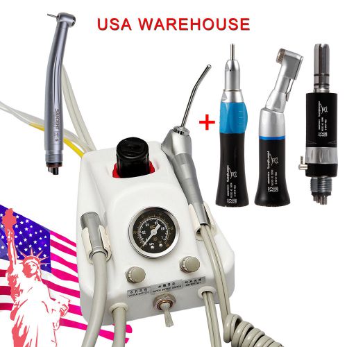 Dental Air Turbine Unit+High Speed Handpiece+Low Speed Contra Angke Motor 4H Z