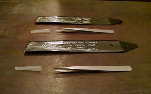 2 Techni-Tool No.  3C-SA Tweezers Stainless Steel Precision Switzerland