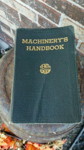 VINTAGE ANTIQUE Machinery&#039;s Handbook, 1941 10th Edition, Oberg  Jones 1815 pages