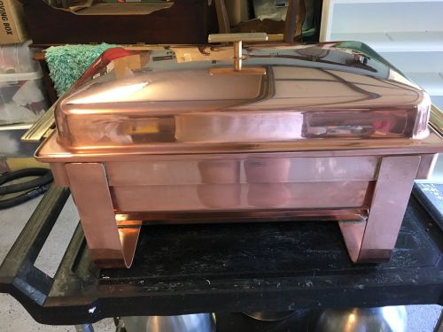 Copper Chafing Dish - Spring -  Rectangular - Commercial