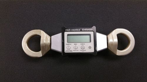 Rock Exotica Enforcer Digital Loadcell Live Bluetooth to Apple iPhone CSV files