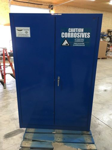 USED EAGLE 45 GAL. ACID &amp; CORROSIVE CHEMICAL SAFETY CABINET 2-DOOR CRA-4510