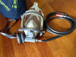 Interspiro spiromatic breathing mask apparatus with valve and hose #3 for sale