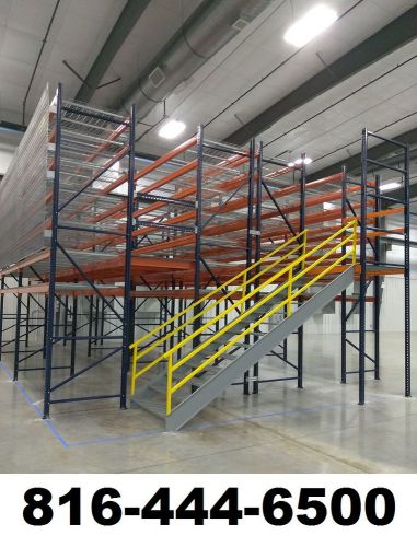 Steel mezzanine metal catwalk for warehouse stairs handrails for sale