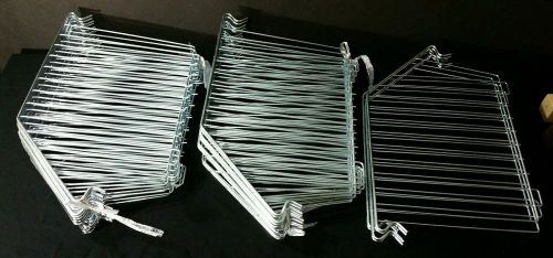 Lot of 23 12&#034; inch Commercial shelf dividers OEB chrome finish +2 brackets NEW