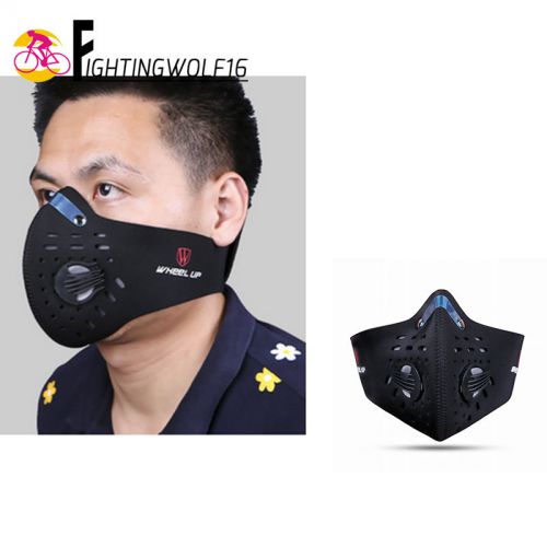 Black unisex anti dust motorcycle bicycle cycling bike ski half face mask filter for sale