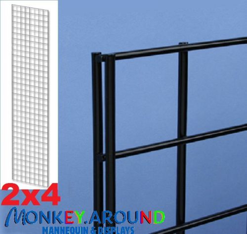 3 new industry metal black grid wall panels rack 2x4  display fixture heavy duty for sale