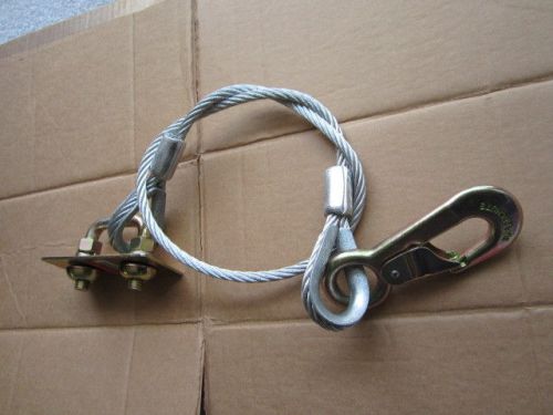 Superchute Galavanized Steel Cable 5/16&#034; * 35&#034; w/ Hook and Mount