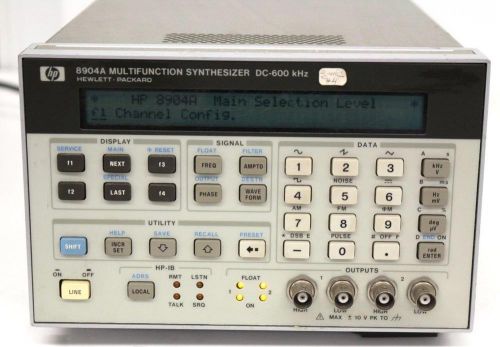 Hewlett Packard HP 8904A Multifunction Synthesizer DC-600 kHz opt 001, 002, 003