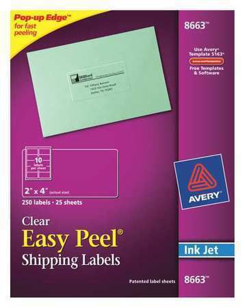 Laser Label, Clear ,Avery, 5664