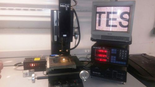 Micro-vu model m301 video measuring system w/ q16 dro measuring system mfd 01/99 for sale