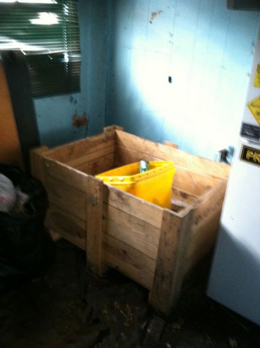 Reinforced wooden storage or shipping crate for sale