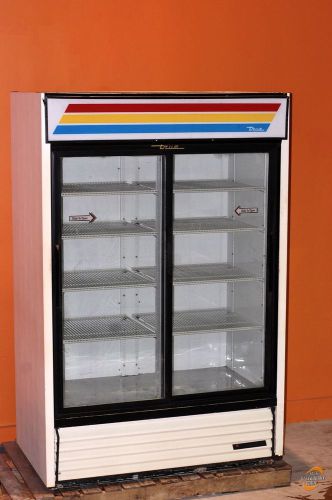 True gdm-45 2 door slide merchandise refrigerator for sale
