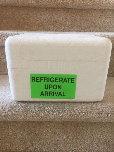 COLD INSULATED SHIPPING BOXES Styrofoam Foam Coolers Food 8-1/3&#034;x 6-1/3&#034;x 4-1/3&#034;