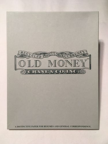 Crane&#039;s Old Money Stationery - 50 sheets - 8-1/2 x 11 - QS8199