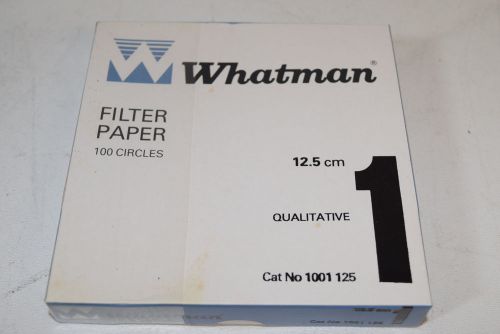 Whatman filter paper 100 circles qualitative 1 12.5cm model 1001125 for sale