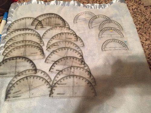 Lot Of 27 Vintage Metal Protractors Plus 14 Small Clear Plastic &amp; More