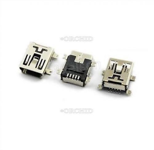 50Pcs Mini Usb Type B Female 5-Pin Smt Smd Socket Jack Connector Port Pcb Boar V