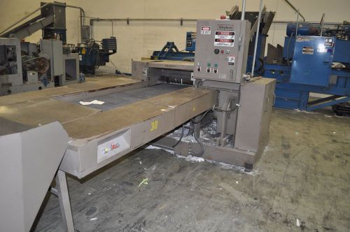 Allegheny aps 5000 industrial 50hp paper shredder &amp; input &amp; output conveyor for sale
