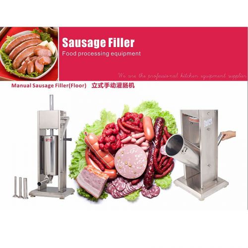 3L 5L 7L Sausage Stuffer Filler Meat Maker Machine Stainless Steel Dual Speed