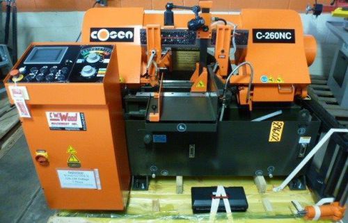 COSEN FULLY PROGRAMMABLE AUTOMATIC FEED HORIZONTAL BAND SAW C-260NC NEW (29602)
