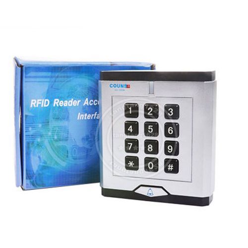 Keypad &amp; RFID Proximity Card Reader with Bell Key for Access Control System WG26