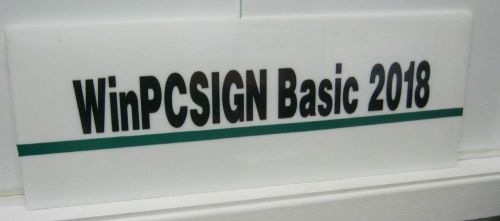 New WinPCSIGN Basic 2018 sign making sof.Vectorization 600 vinyl cutter drivers.