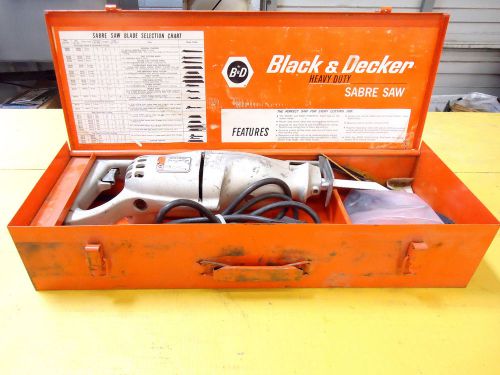 Black &amp; decker no. 3102 2-speed heavy duty saber saw (reciprocating saw), used. for sale
