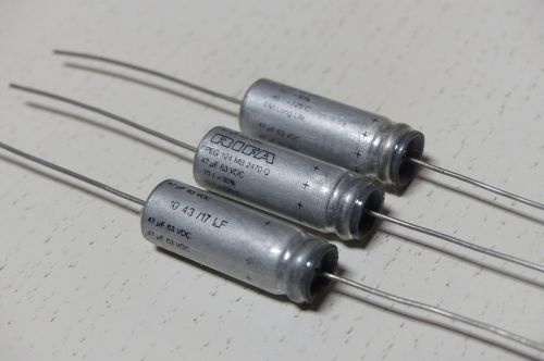 47uF 63V Rifa Long Life HQ 125deg.C. Capacitor PEG124MB 2pc. Low ESR