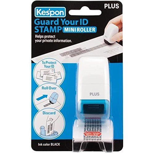 Plus guard your id mini roller stamp, white for sale
