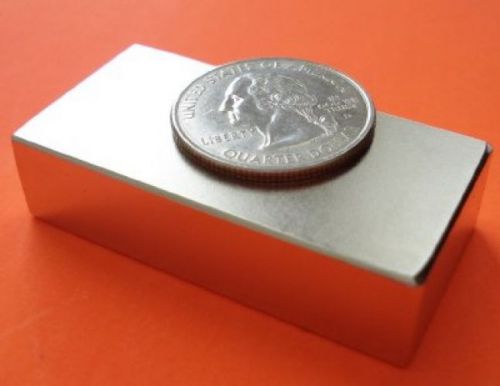 Strong Neodymium Magnet N52 2 X 1 X 1/2 Block Rare Earth Magnet