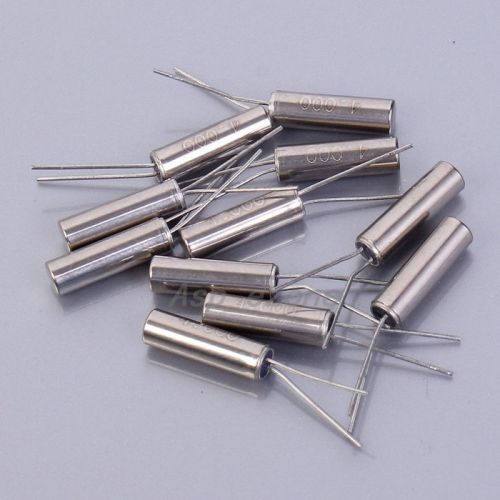 10pcs cylinder passive crystal oscillator 4mhz 3x8mm 4m 2-pin for sale