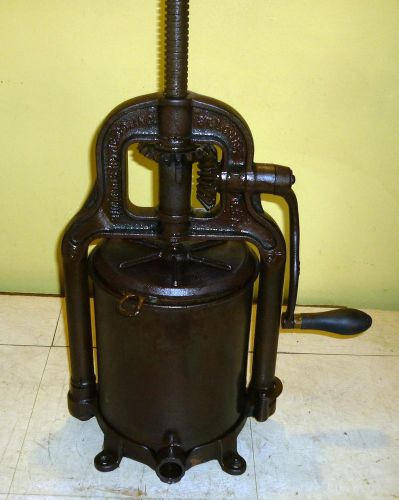 Vintage SIMMONS&amp;HOWE CO. 6 Qt. Sausage Stuffer Lard Press Fruit Press Enterprise