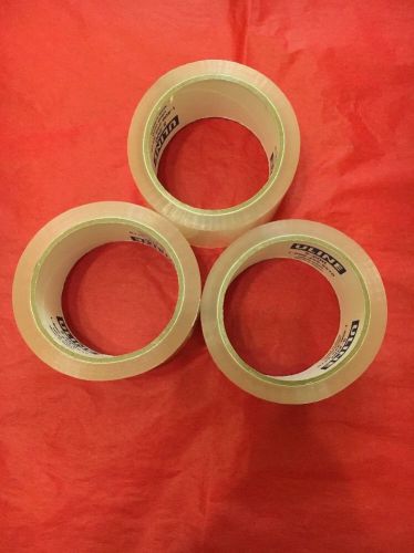 3 Rolls of 2&#034; X 55 Yards Clear 2 Mil ULINE Shipping /Packing Tape
