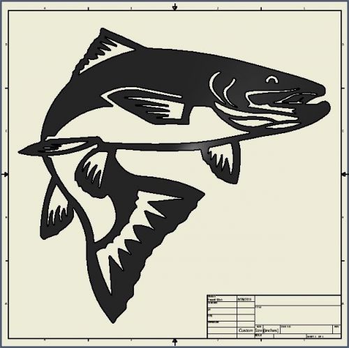 Dxf File ( fish_trout )