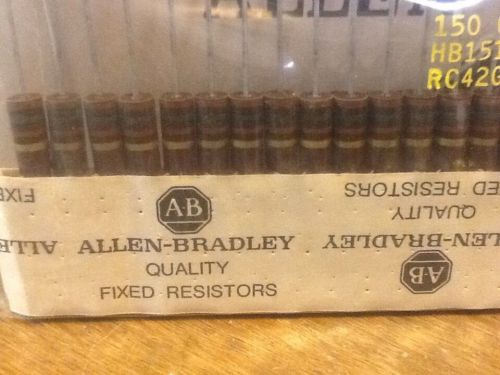 Allen bradley resistors 5% 2 watt rc42gf151j rc42gf 150 ohm ohms lot 250 pcs for sale