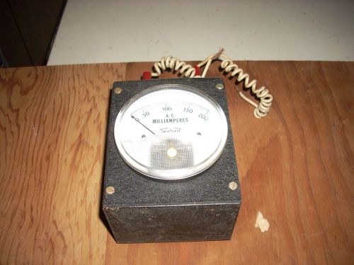 Vintage Ttriplett A.C. Milliamperes Meter Model 331-PL Made in USA Bluffton Oh