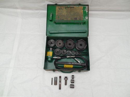 Greenlee 7310SB Knockout Hydraulic Punch set 1/2&#034;-4&#034; With 767 foot pump