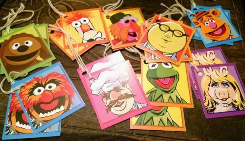New 18 Muppets gift bag tags price tags gift tags embellishments