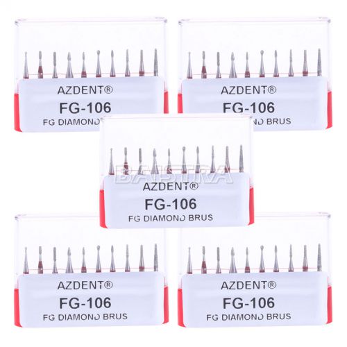 30 Packs Dental Diamond Burs Kiddies Children kit FG-106 10Pcs/Kit Red Color