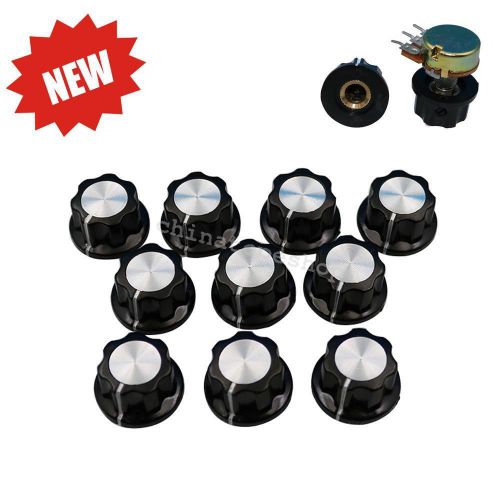 10xpotentiometer knob bakelite knobs 16mm top rotary control turning knob nat for sale