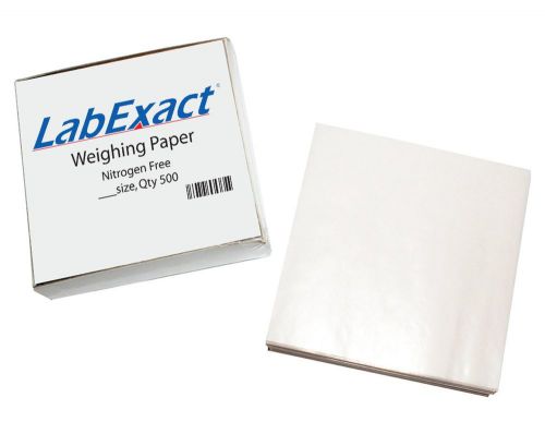 LabExact 1200159 Grade WW Nitrogen Free Non-absorbent Cellulose Weighing Pape...