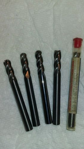 LOT OF MACHINIST TOOLS,SOLID CARBIDE CUTTERS ,1/4 Diameter