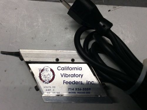 California Vibratory Feeders, Model IN0300-000